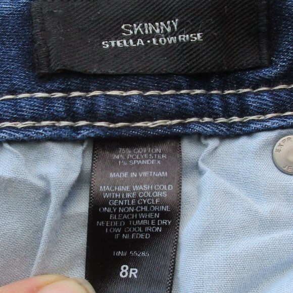 EXPRESS Jeans Size 8 Stella Low Rise Skinny Denim - Picture 10 of 11